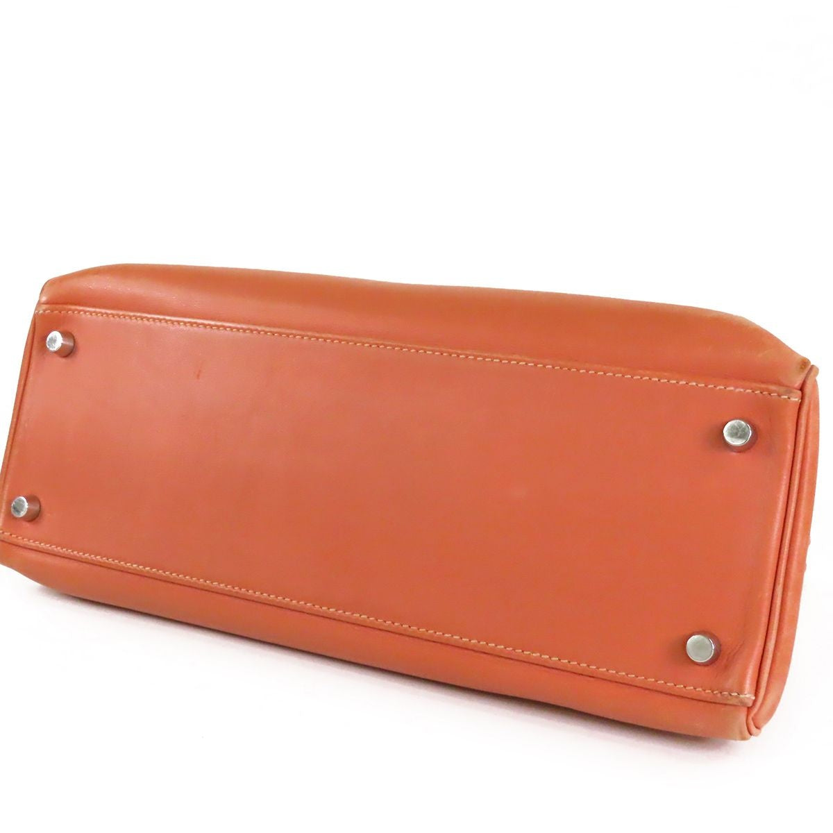 Hermes Kelly 32 Rosie Silver Swift Retourne 2-Way Shoulder Bag — view 3