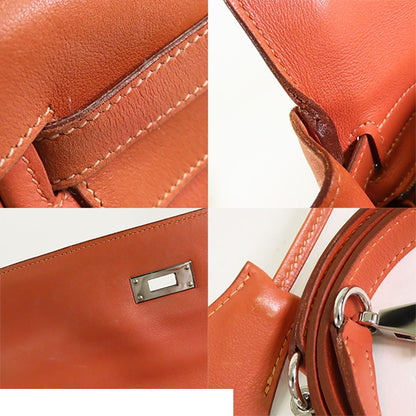 Hermes Kelly 32 Rosie Silver Swift Retourne 2-Way Shoulder Bag — view 7