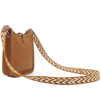 Hermes Shoulder Bag Evelyn TPM Amazon Zig Zag Taurillon Clemence Gold Silver