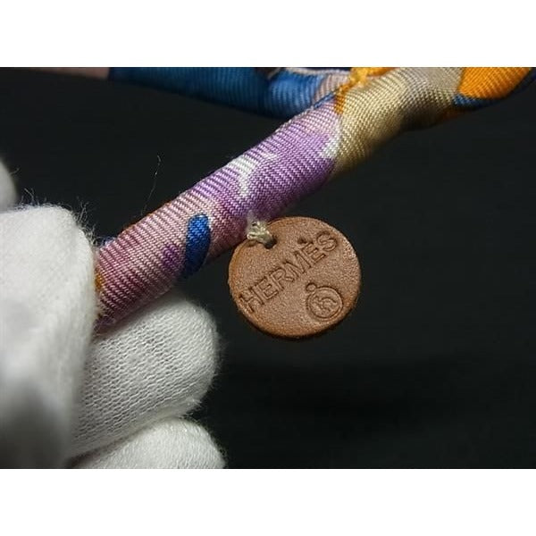 Hermes Bracelet Brid De Soie Double Petite Ash Multicolor Silk 100% — view 3