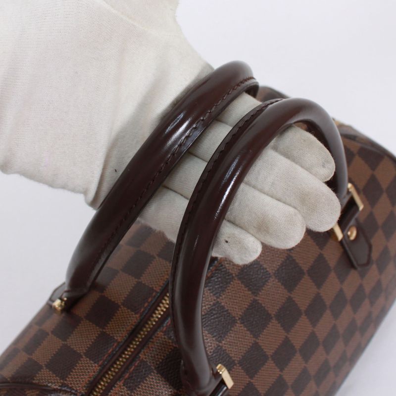 Louis Vuitton Rivera MM Damier Ebene Damier Ebene Leather × PVC Brown Handbag