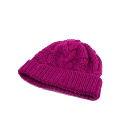 Louis Vuitton Knit Hat Bonnet Constance Purple 100% Wool — view 3