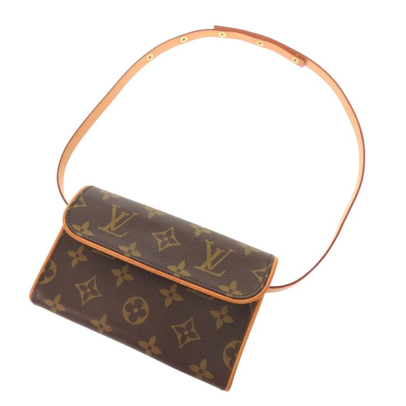 Louis Vuitton Pochette Florentine Monogram M51855 Brown Waist Bag LV 0736 Louis
