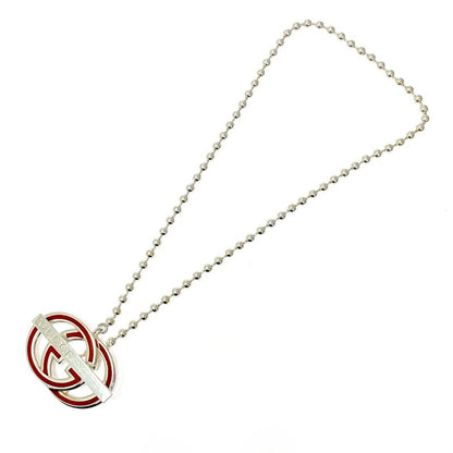 Gucci Silver Interlocking G Ball Chain Necklace 37.5g 925 Engraved 328078