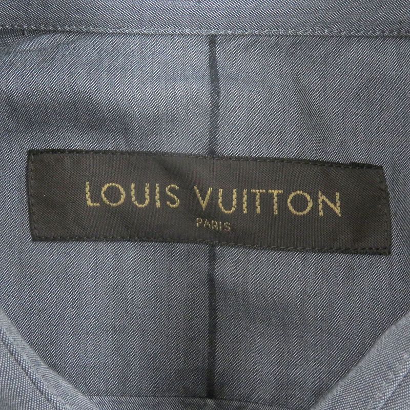 Louis Vuitton 100% Cotton Karakoram Long Sleeve Long Sleeve Shirt Grey XS Made