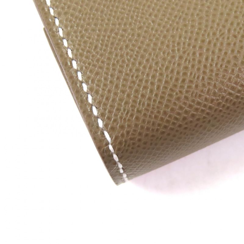 Hermes Bearn Mini Etoupe Gold Hardware H Logo Hardware Mini Wallet With Coin