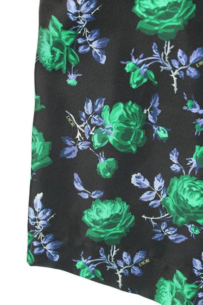 Dior 013c121a5630 Silk Half Pants With Flower Pattern Men's 46