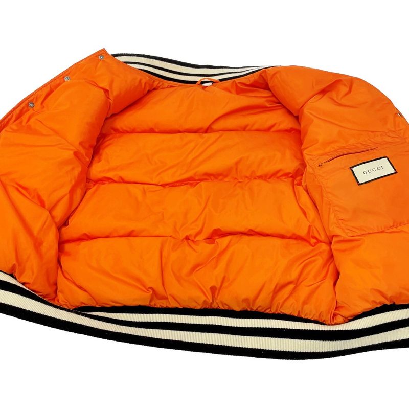 Gucci × New York Yankees Down Jacket Orange 368180