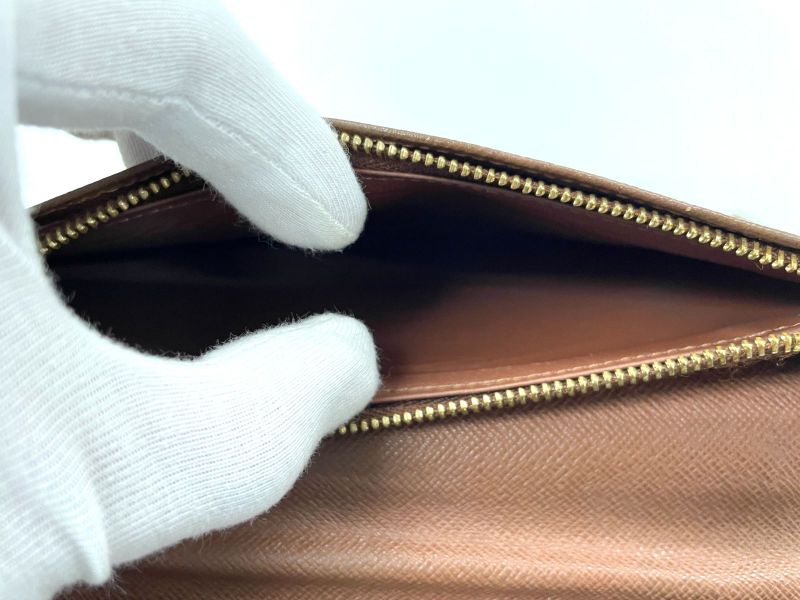 Louis Vuitton Monogram Portefeuille Brazza Long Wallet Folded M66540 Brown Made