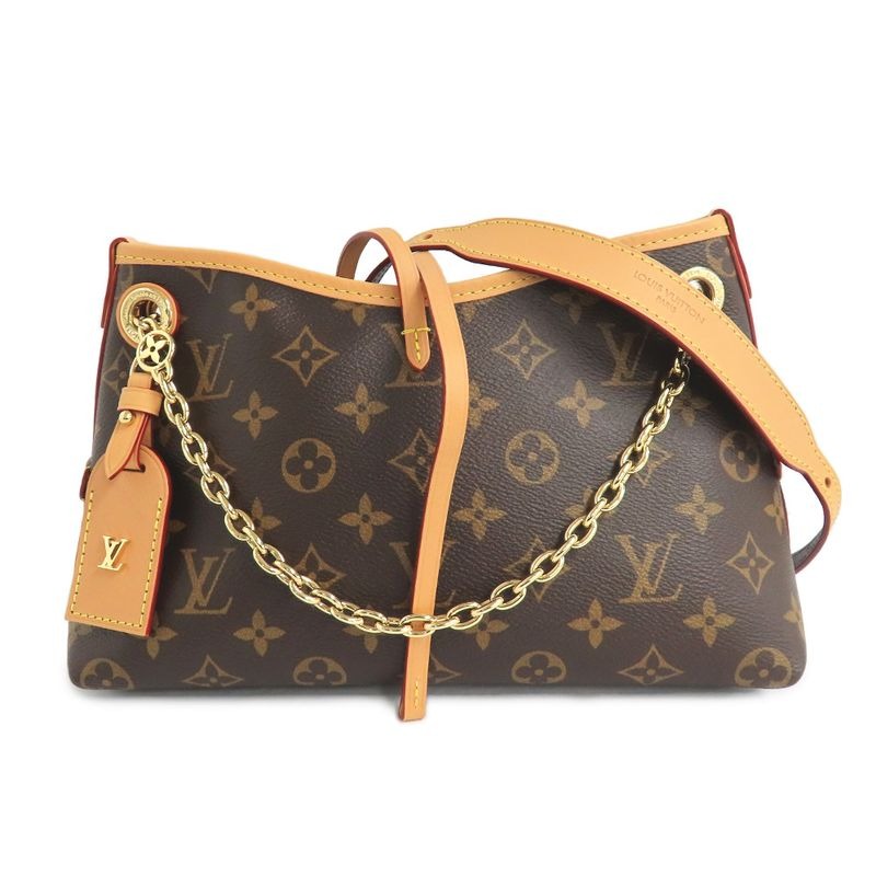 Louis Vuitton Carryall BB Monogram Shoulder Bag Brown Gdhardware