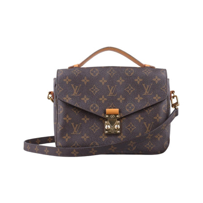 Louis Vuitton Pochette Metis MM Monogram Brown Canvas Handbag