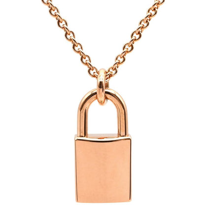 Hermes Necklace Amulet Kelly Cadenas 18k Pink Gold Diamonds Rose Gold Pink Gold