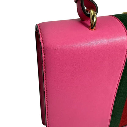 Gucci 2 way Bag Shoulder Sylvie Handbag Pink