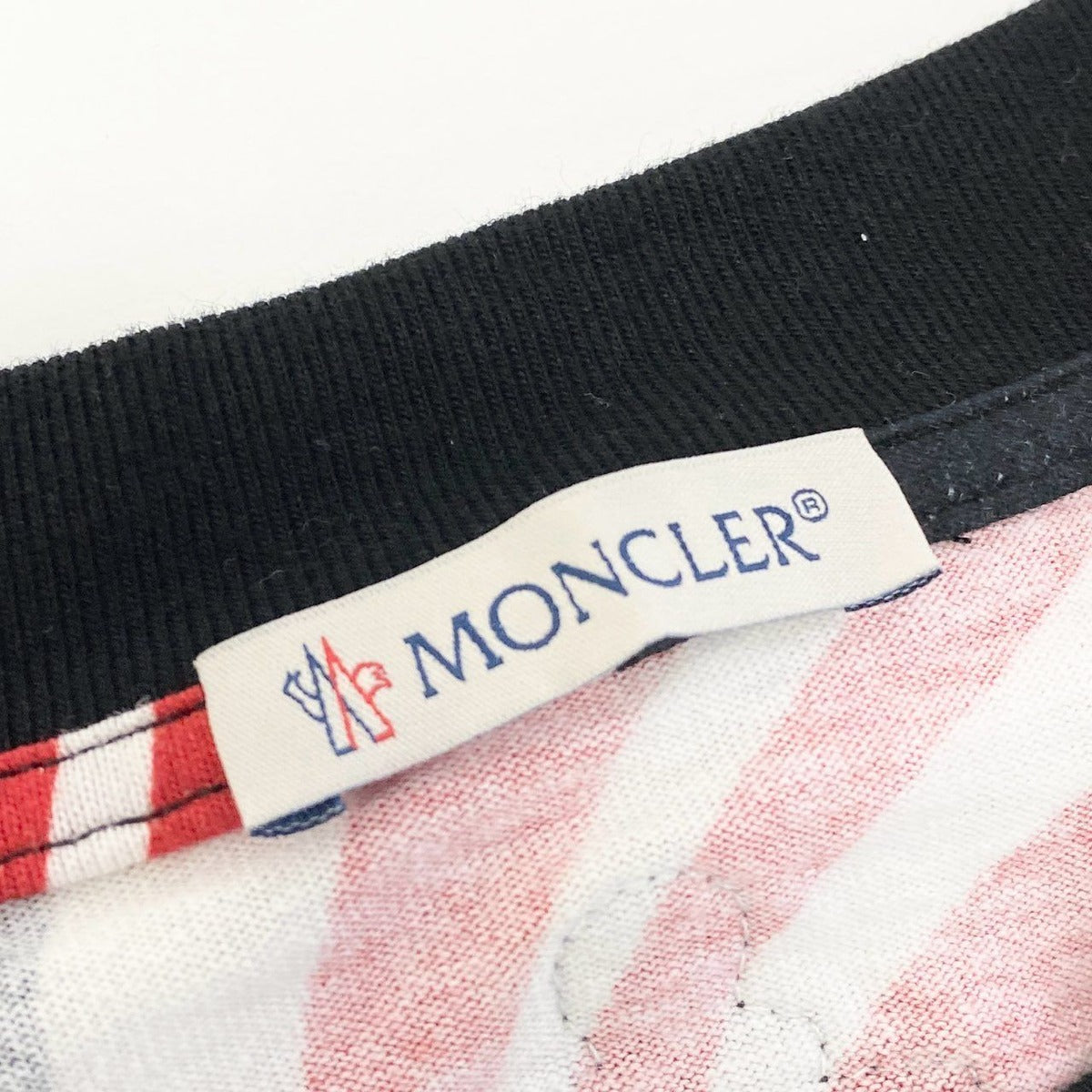 Moncler JW Anderson All Over Print SS T-Shirt S Top Black Red — view 9