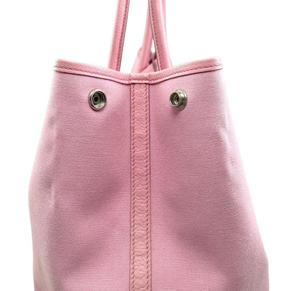 Hermes Tote Bag Garden Party PM Engraved □M Negonda Toile Offiche Pink Hermes