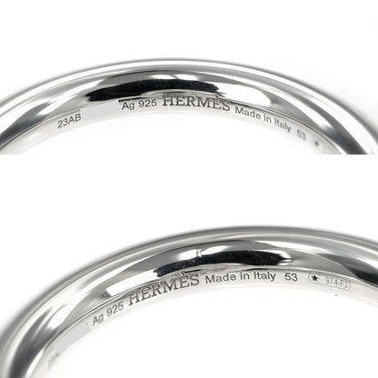Hermes Ring Echape MM Size 53 Ag925 Silver - Accessories - Ring