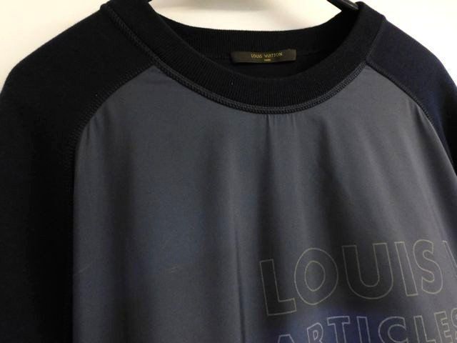 Louis Vuitton Rm162 JUJ Hay81w - Size L Sweatshirt Trainers Men's Navy Logo