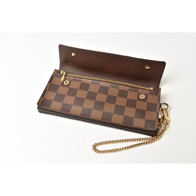 Louis Vuitton Chain Wallet Long Wallet Portefeuille Accordeion Damier N60002