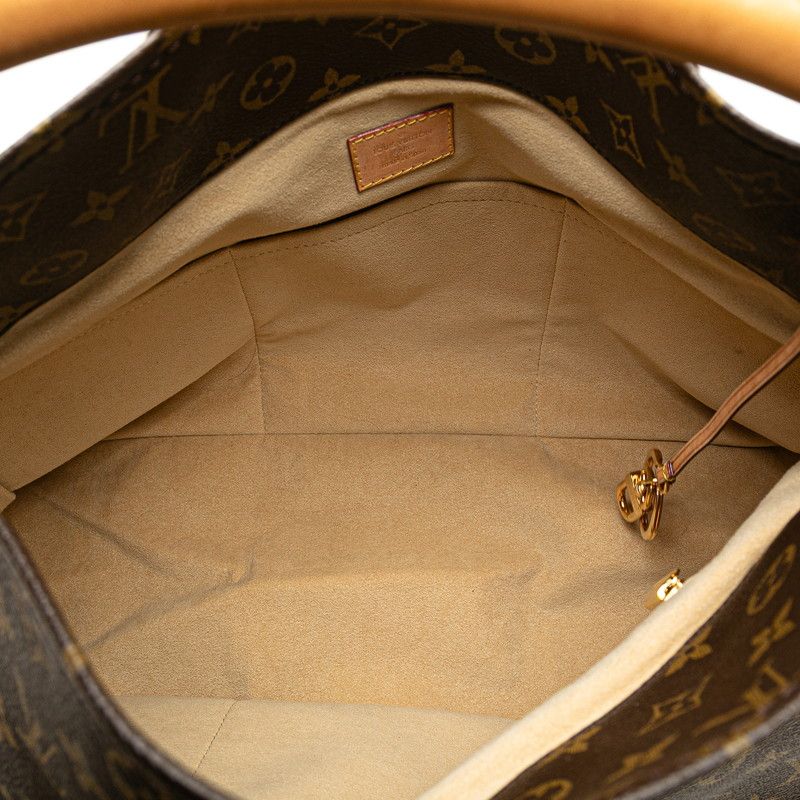 Louis Vuitton Monogram Artsy MM Tote Bag Shoulder Bag M40249 Brown PVC Leather