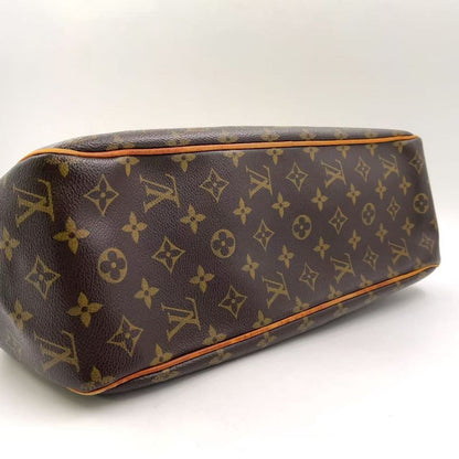 Louis Vuitton Batignolles Orizontal Monogram Leather × PVC Brown Shoulder Bag