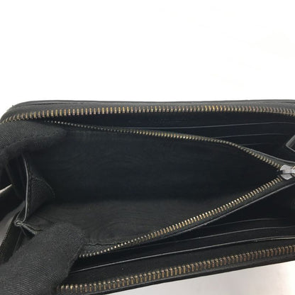 Bottega Veneta Men's Long Wallet Intrecciato Round Zipper 114076 Black