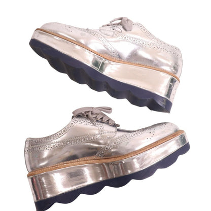 Prada Thick Sole Leather Shoes — view 2