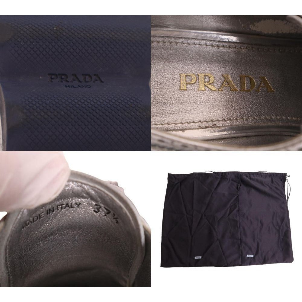 Prada Thick Sole Leather Shoes — view 9