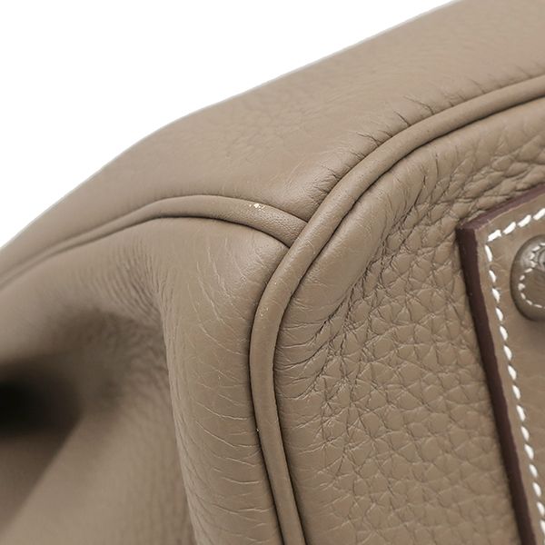 Hermes Handbag Birkin 40 Togo Etoupe Silver Hardware Glazed U Engraved (2022)