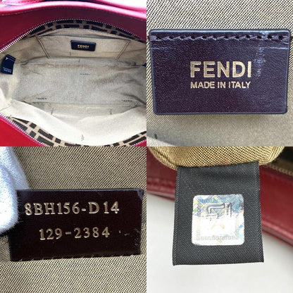 Fendi 8bh156 Handbag Tote Bag Canvas Brown Red Women