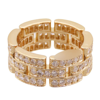 Cartier Maillon Panthere Ring Yellow Gold 18k Diamond Pave — view 4
