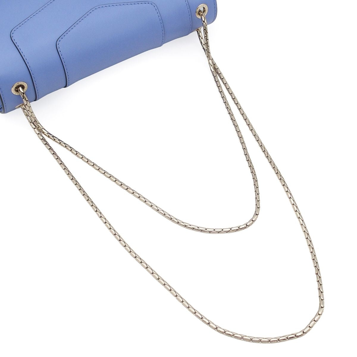 Bvlgari Serpenti Forever Chain Shoulder Bag Lavender Leather — view 3