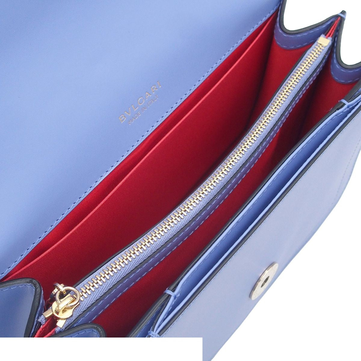 Bvlgari Serpenti Forever Chain Shoulder Bag Lavender Leather — view 5