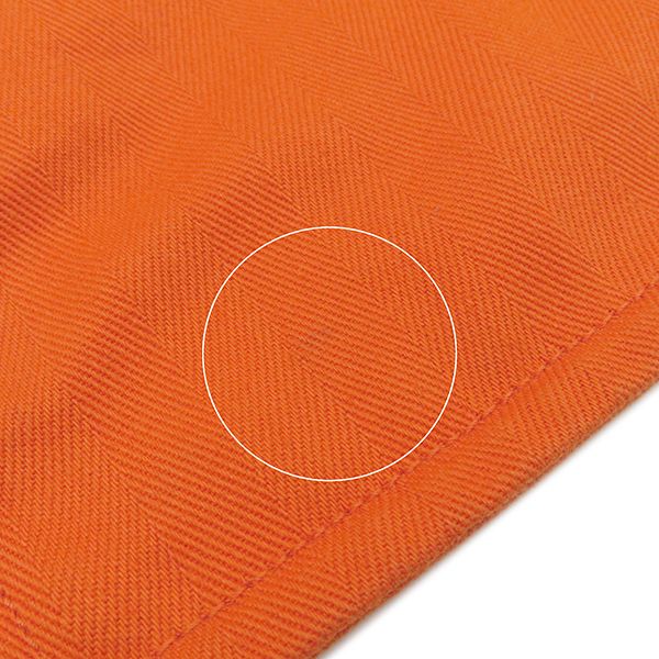 Hermes Handbag Valparaiso PM Twirl Chevron Leather Orange Silver Hardware G