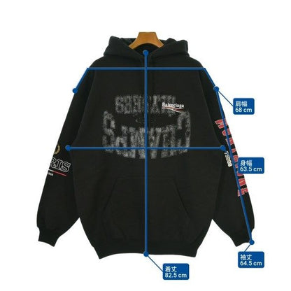 Balenciaga Hoodie Cotton Black — view 6