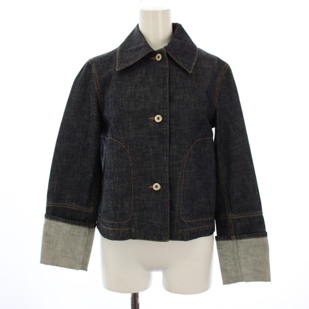 Loewe Button Jacket Denim 32 Navy YT