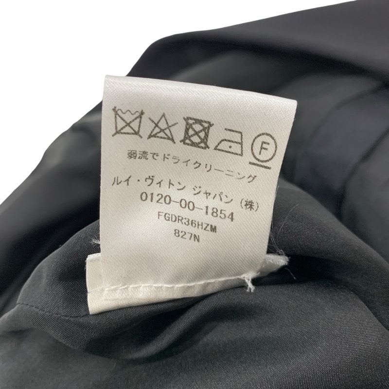 Louis Vuitton Monogram Dress Black Belt Ruffle