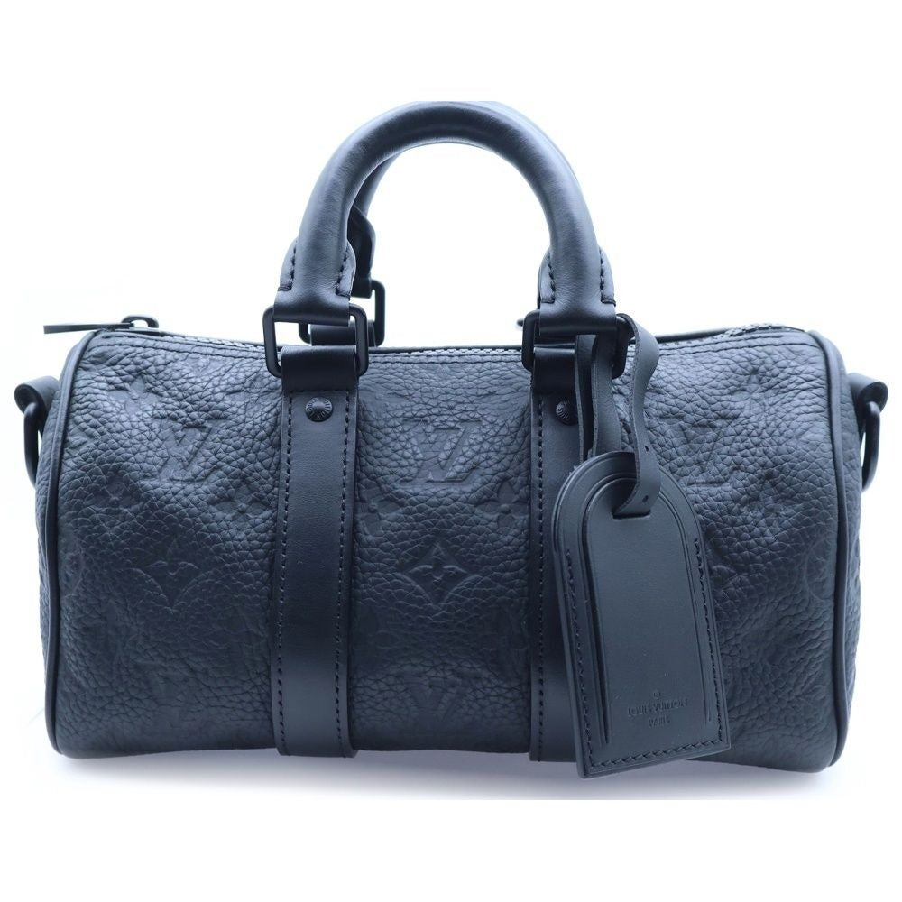 Louis Vuitton Keepall Bandouliere 25 Monogram Taurillon Noir Black Leather