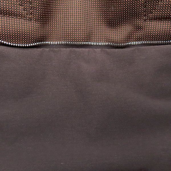 Hermes Tote Bag Her Line Cabas Canvas Brown Silver Hardware Brown