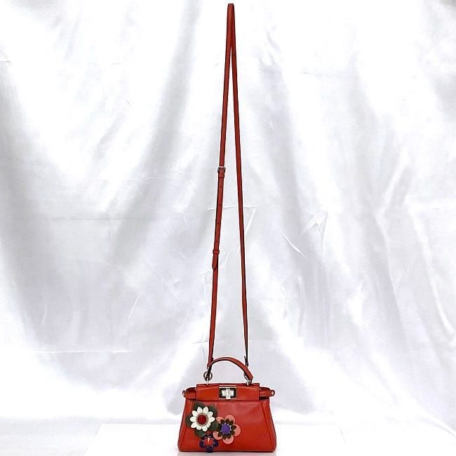 Fendi 2way Bag Micro Peekaboo F21342 Red