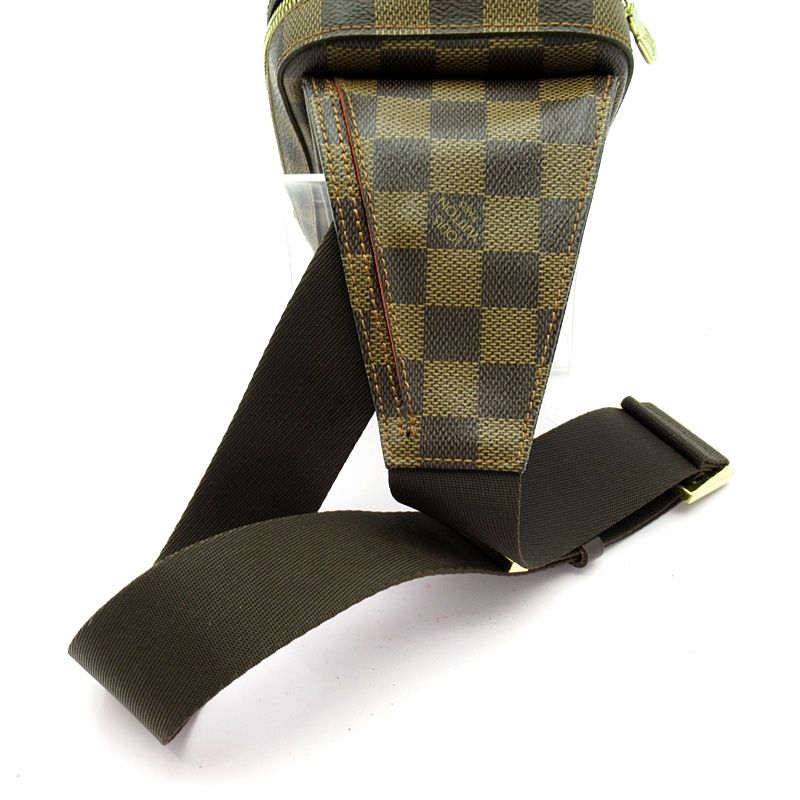 Louis Vuitton Geronimos N51994 Damier Ladies Body Bag Brown Excellent Condition