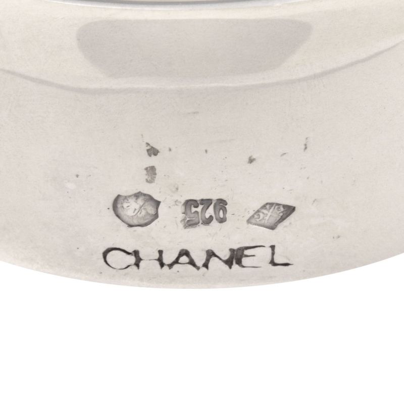 Chanel Logo Motif Ring Size Approx 13 Sv925 163g
