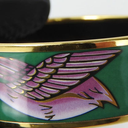 Hermes Bracelet Emile GM Metal Enamel Green Purple Gold Hardware Accessories
