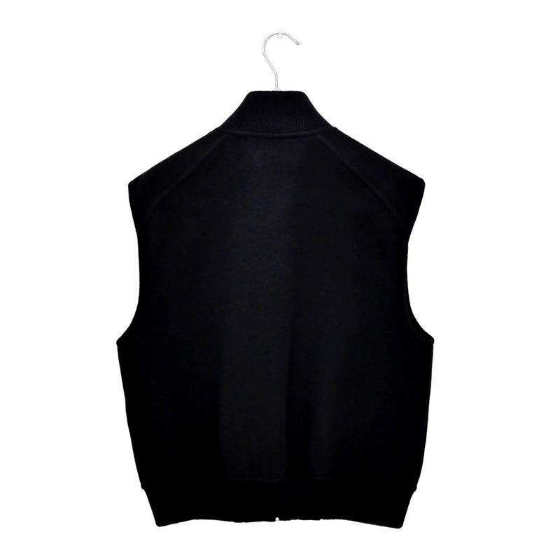 Hermes Gilet Bomba-style Vest Double Face Black 38 Size Cashmere