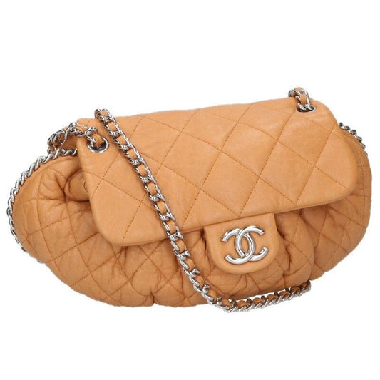 Chanel Chain Around Shoulder Bag Brown Tone
