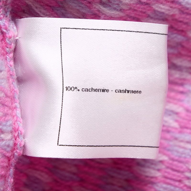 Chanel Cardigan Size 34 P47 CC Logo Coco Mark Buttons Knitted All Cashmere