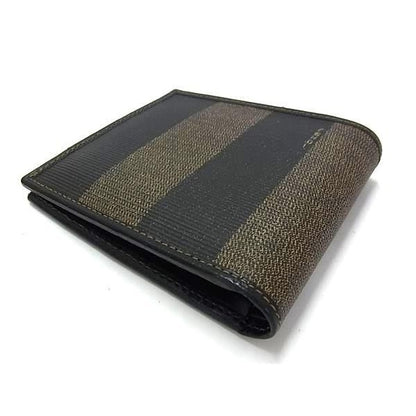 Fendi Wallet Pecan 068 Khaki Leather Bifold — view 3
