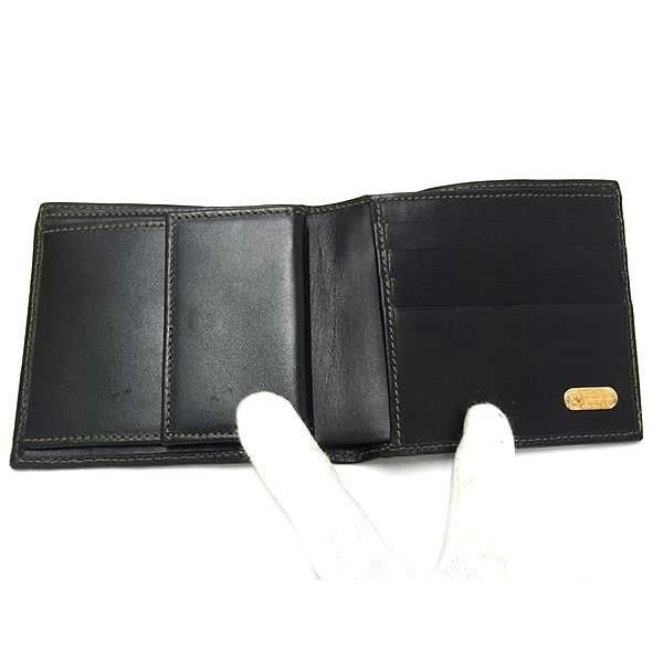 Fendi Wallet Pecan 068 Khaki Leather Bifold — view 4