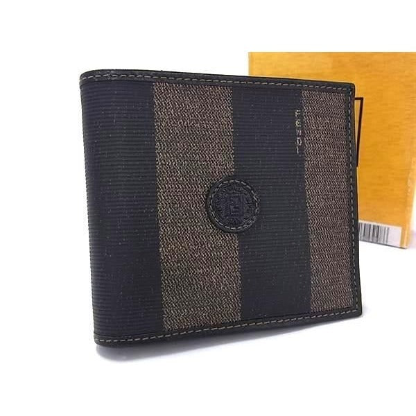Fendi Wallet Pecan 068 Khaki Leather Bifold