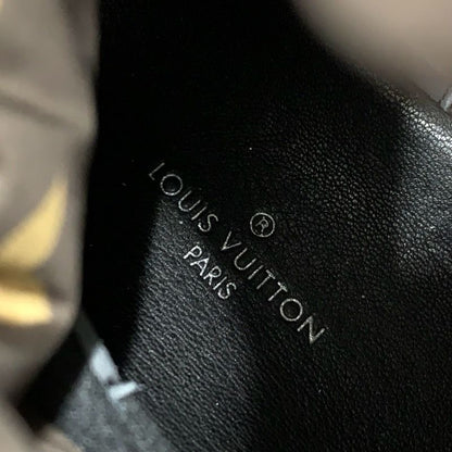 Louis Vuitton Pillow Line Monogram Boots Short Boots Shoes Nylon Black Brown