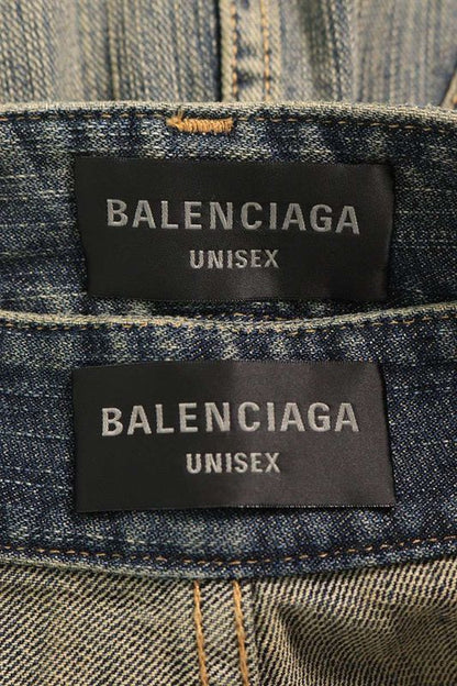 Balenciaga 750035 Apron Skirt Denim Pants Men's XS
